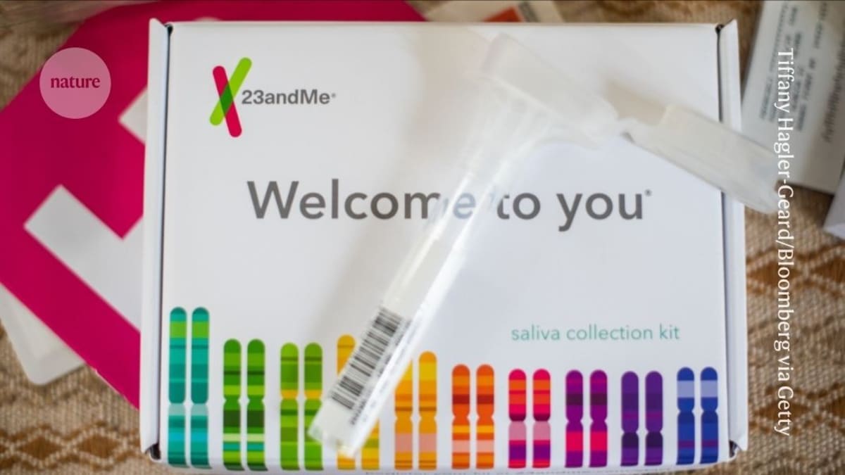 DNA double helix strand next to obesity medication vials representing genetic research breakthroughs