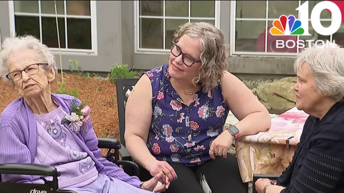 ** Massachusetts nurse embracing family whose baby's life she saved in Worcester hospital