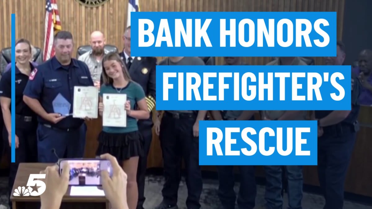Texas Firefighter Honored for Saving 3 Kids from Sinking Boat