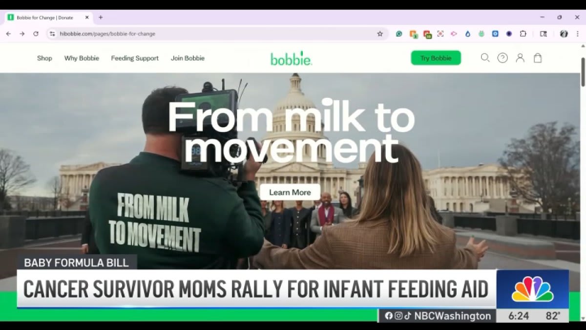 Cancer Survivor Moms Push Bill for Infant Feeding Aid