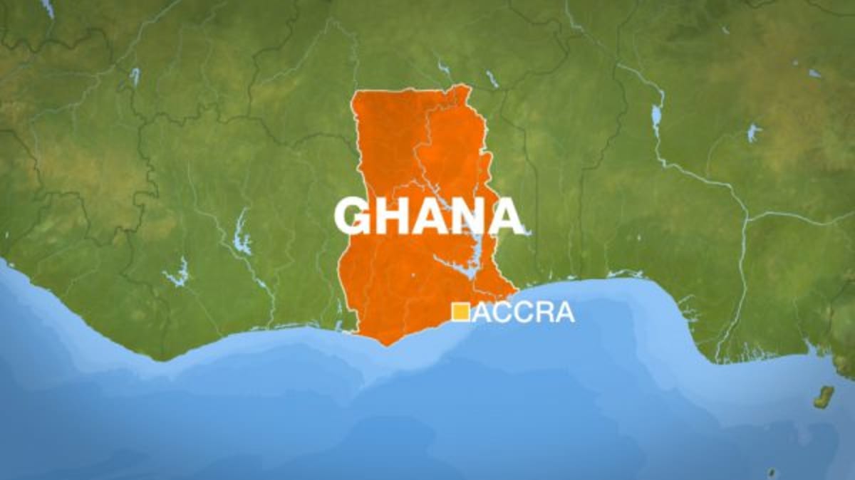 Ghanaian and Nigerian flags side by side representing international cooperation in human trafficking rescue operation