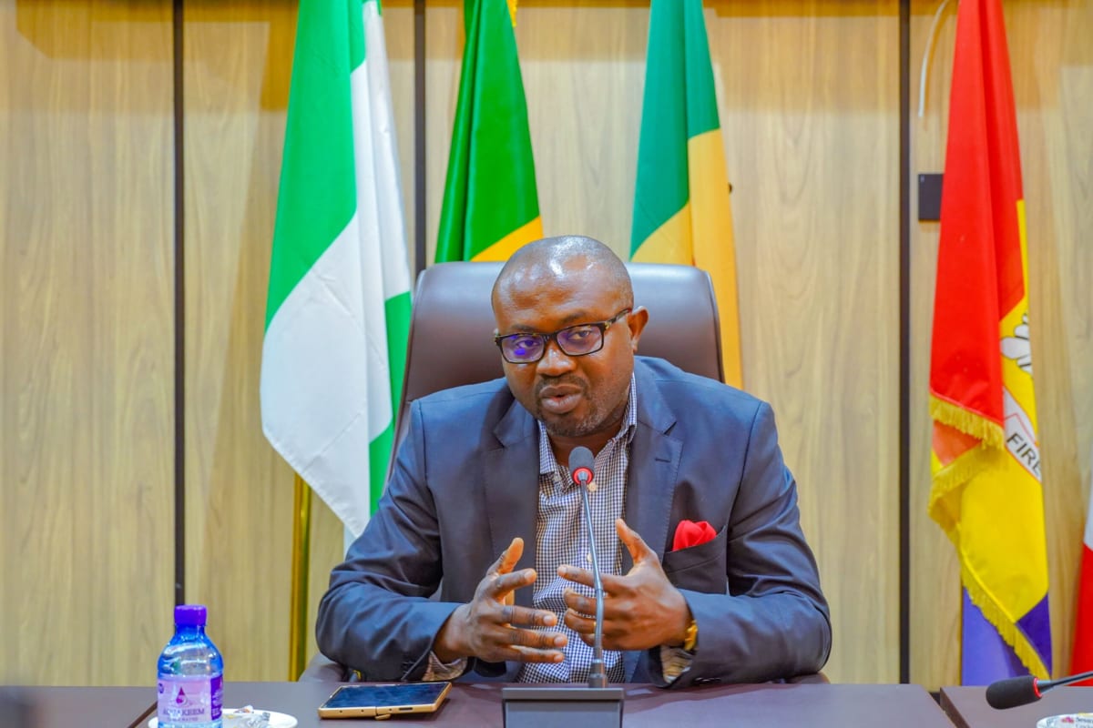 Nigerian job applicants preparing documents for federal paramilitary service recruitment screening process