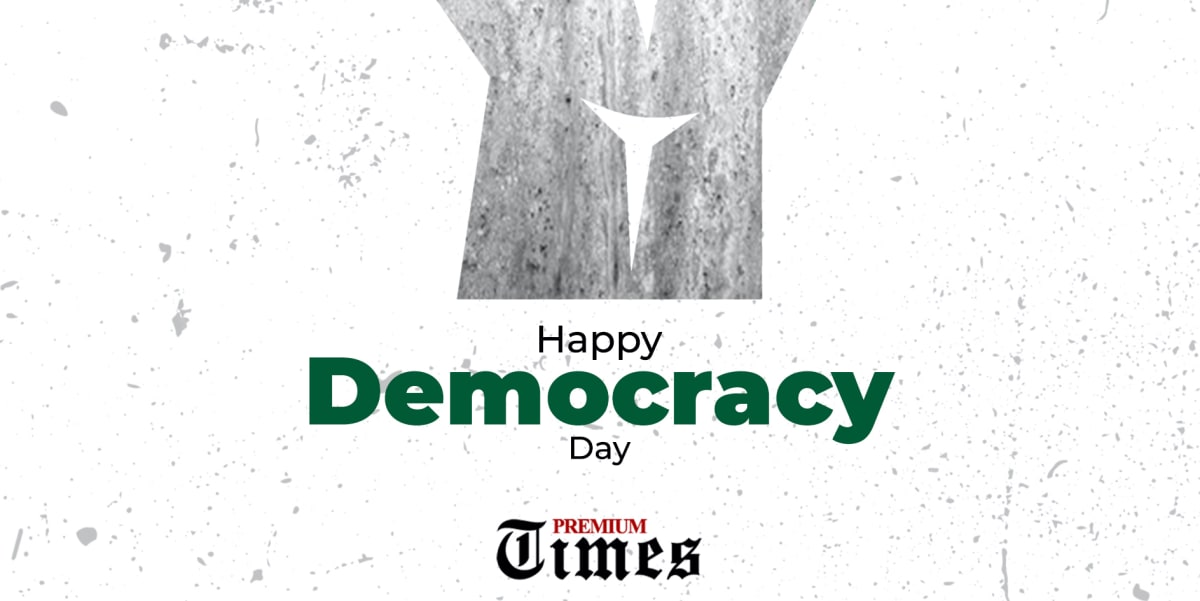 Nigerian President Bola Tinubu delivering Democracy Day address honoring freedom fighters and journalists
