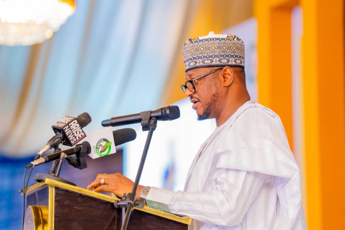 Nigerian governors meeting together at conference table discussing regional security framework