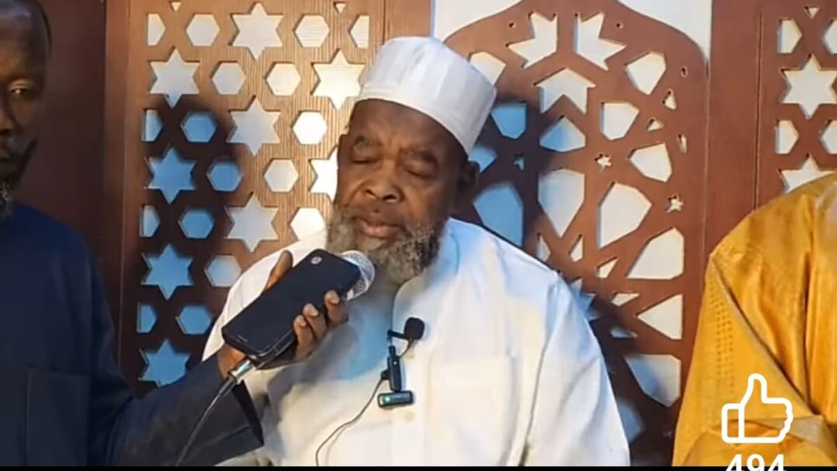 Muslim worshippers gathering peacefully for Eid al-Fitr prayers in Sokoto, Nigeria