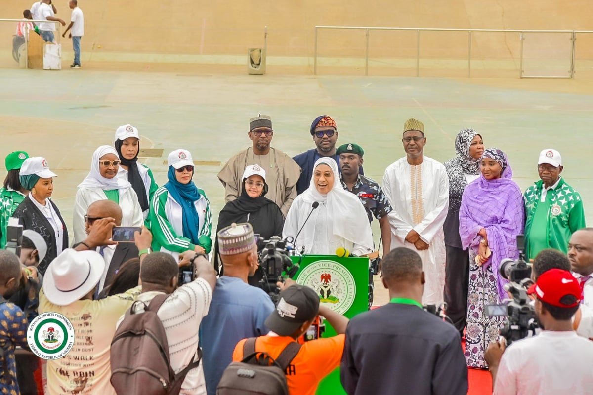Nigerian para athletes celebrating with medals at National Para Games closing ceremony in Abuja