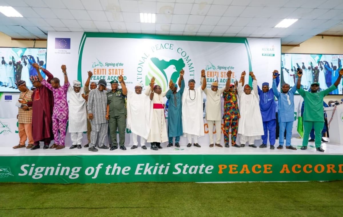 13 Parties Sign Peace Accord for Nigeria's Ekiti Election