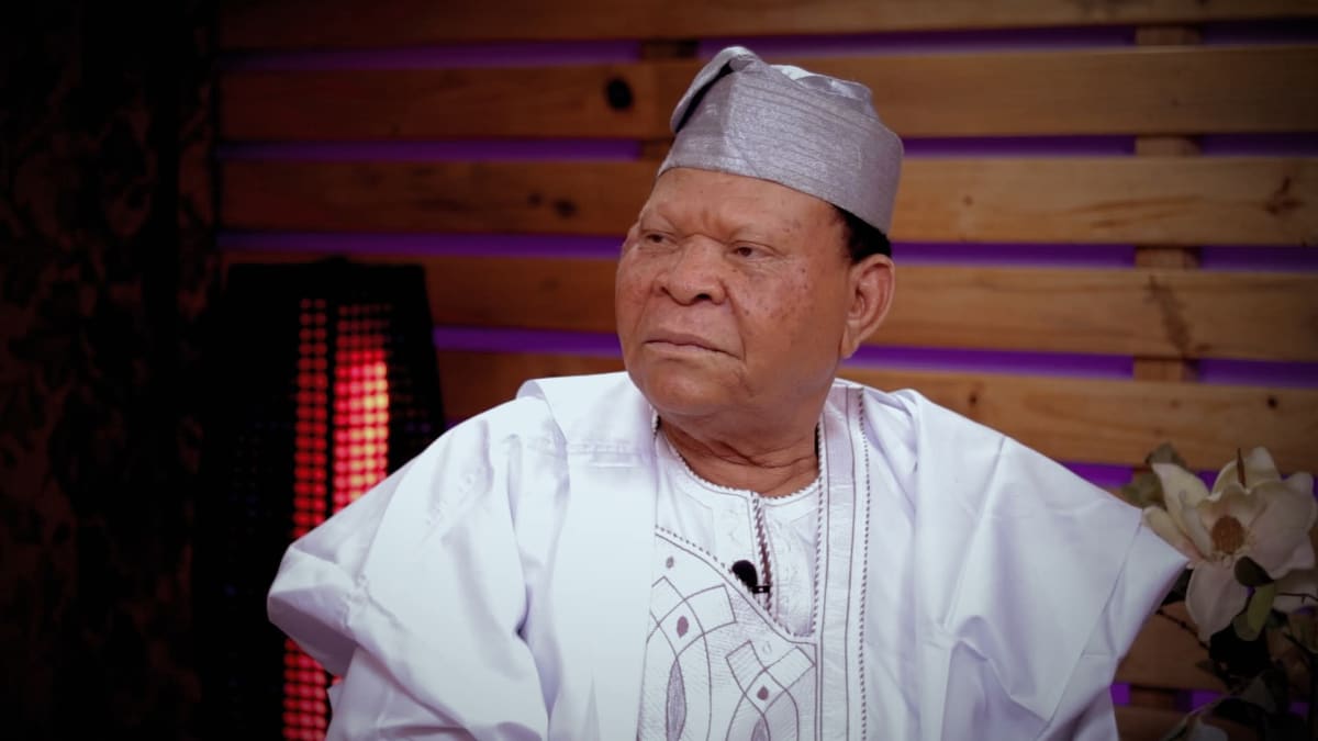 ** Veteran Nollywood actor Baba Elesho smiling, known for championing marriage partnership and family respect