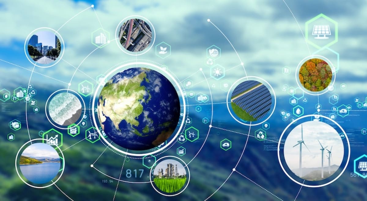 African farmer using mobile technology to connect with markets in climate-friendly supply chain