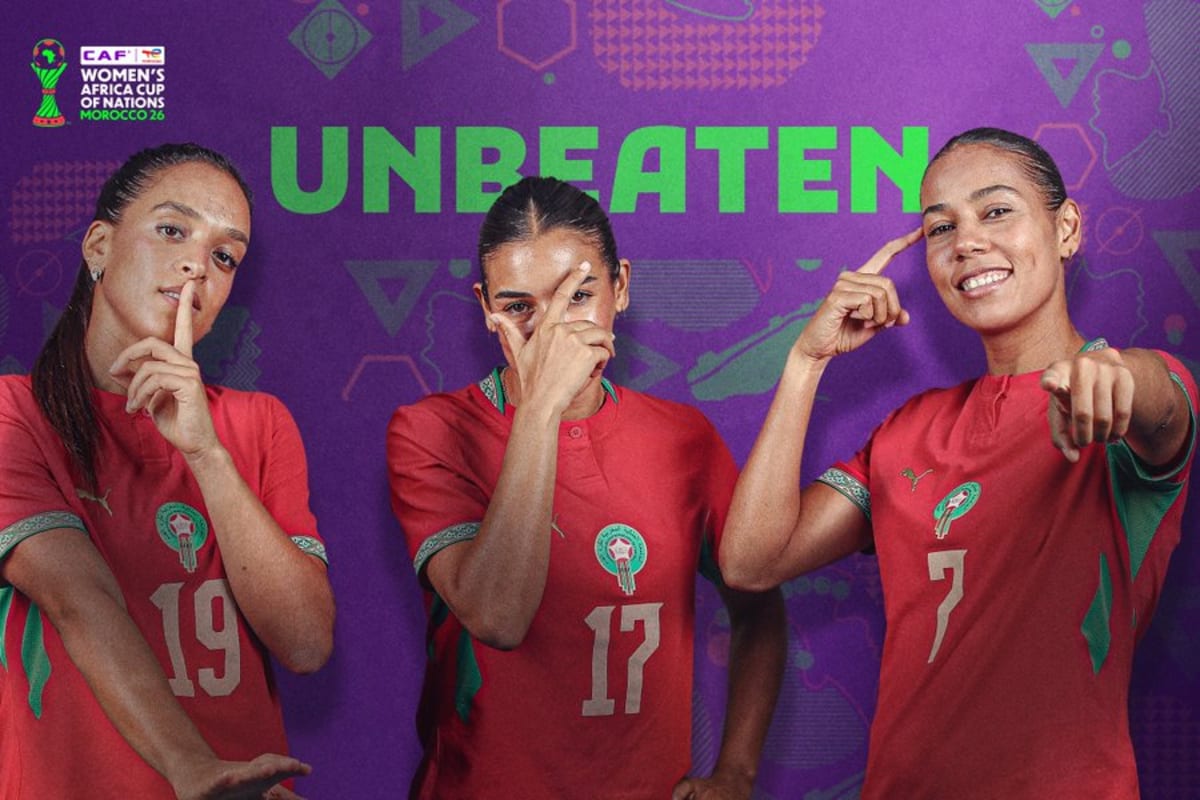 Algerian women's soccer players celebrate historic World Cup qualification at WAFCON 2026 tournament