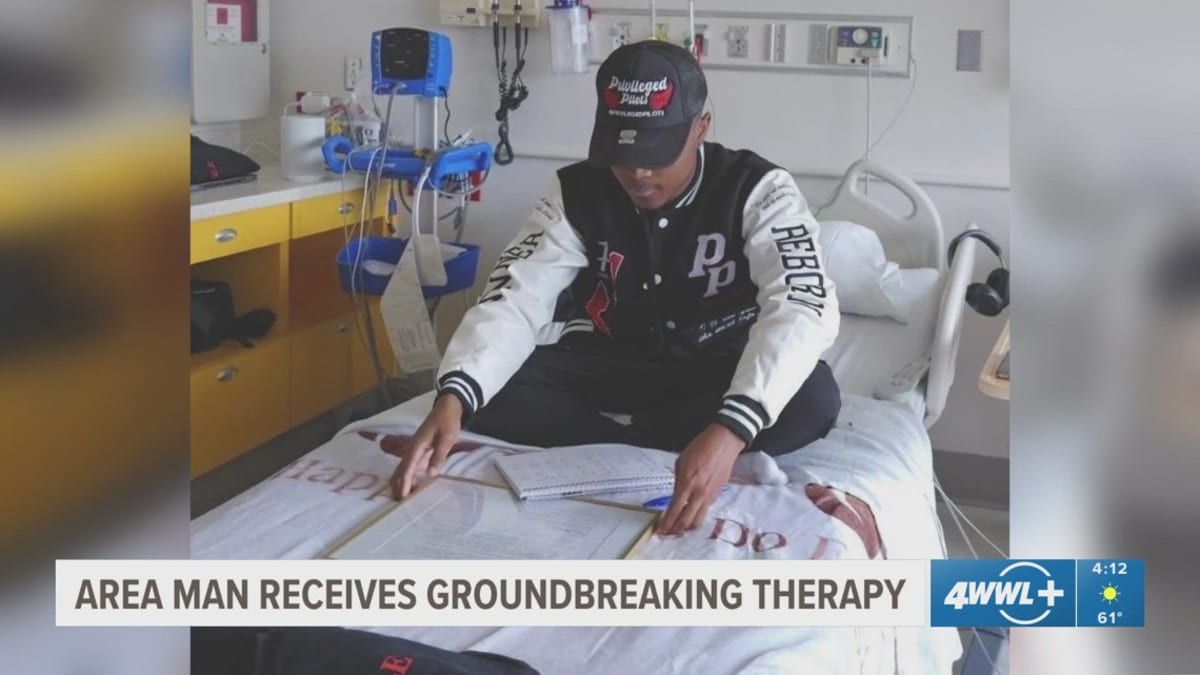 Daniel Cressy smiling after receiving groundbreaking gene therapy treatment for sickle cell disease