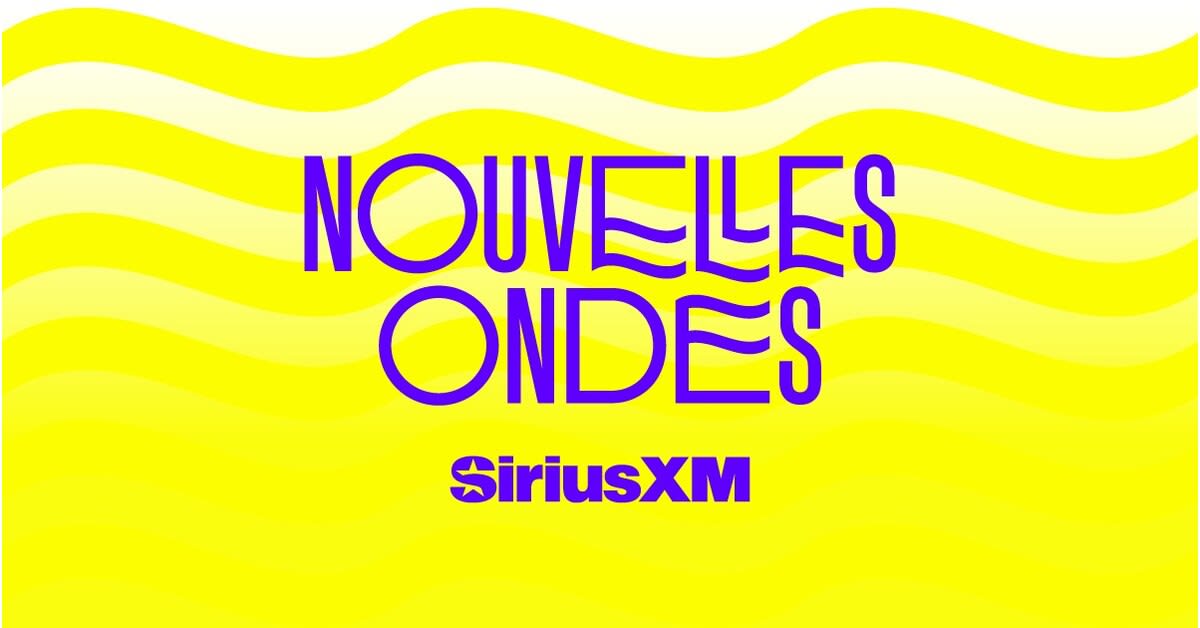 Nouvelles Ondes SiriusXM logo for nationwide Francophone music competition in Canada