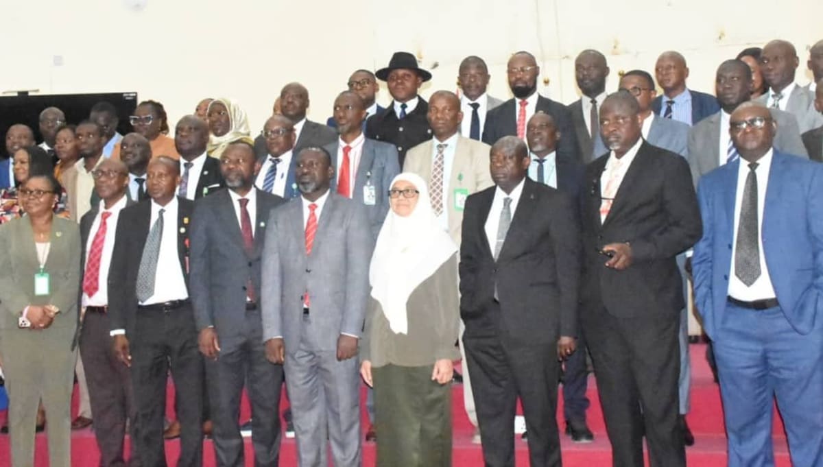 Indonesian and Nigerian officials meeting to discuss anti-corruption strategies and enforcement techniques
