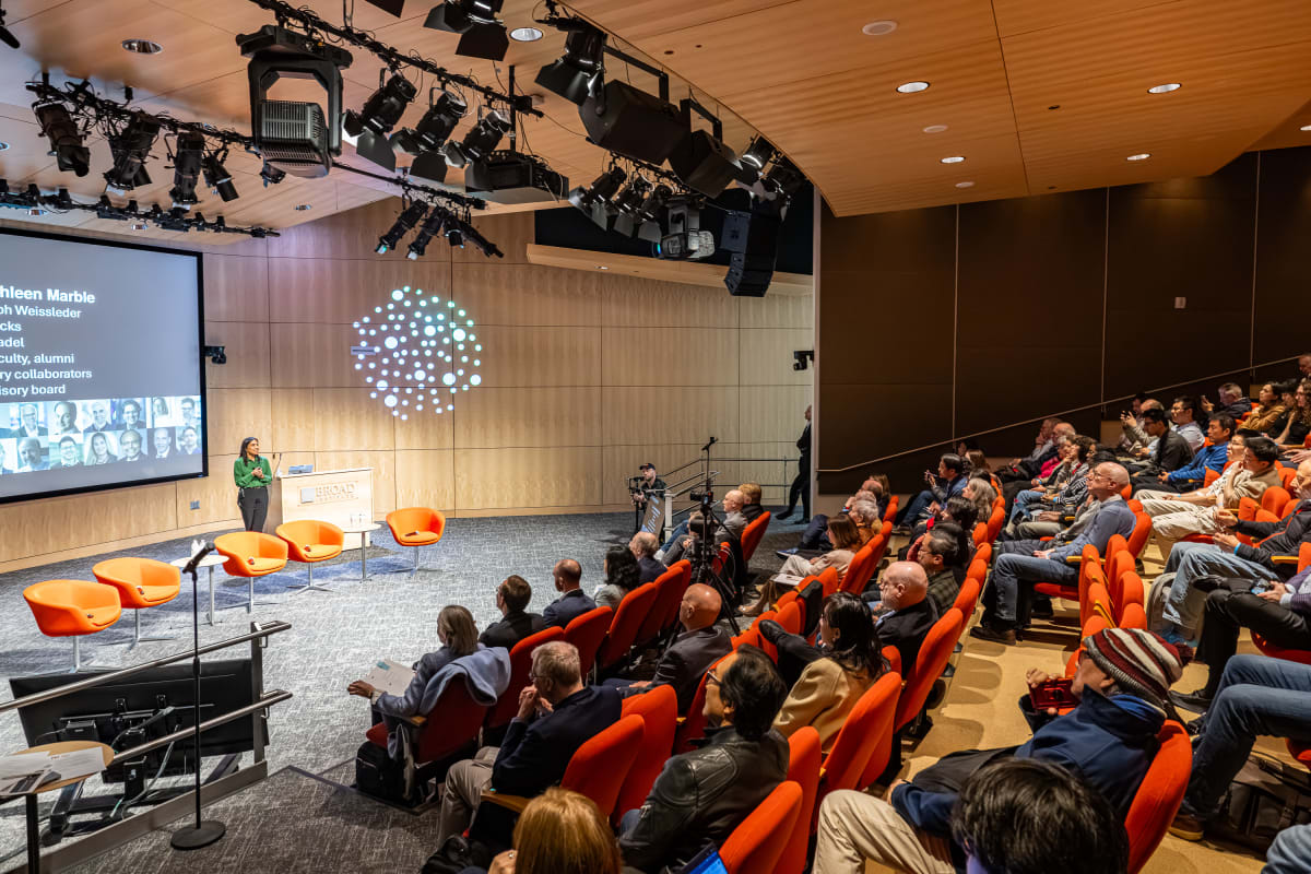 MIT researchers and entrepreneurs gathered at Marble Center's 10th anniversary celebration discussing cancer nanomedicine innovations