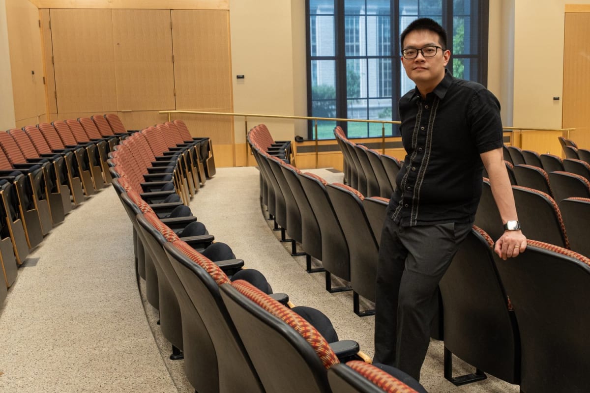 MIT graduate student Lyonel Tanganco smiling at camera, Filipino policy expert fighting child malnutrition