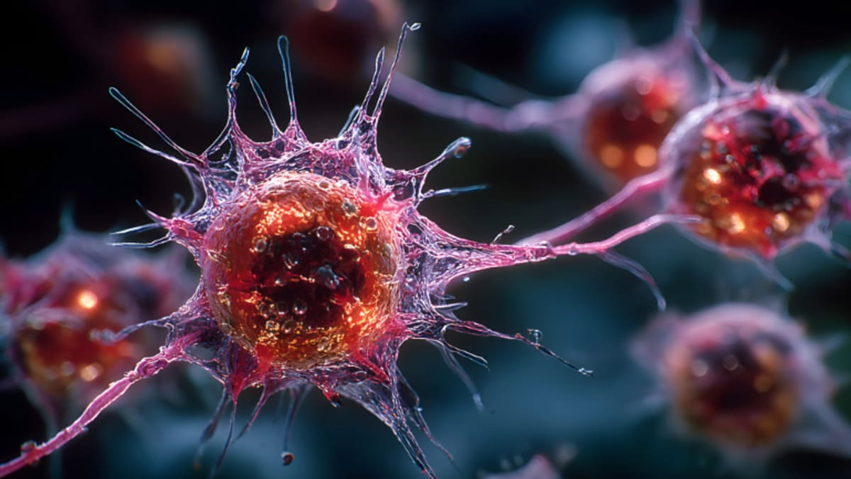 Scientists examining DNA sequences in laboratory setting with digital screens showing genetic data