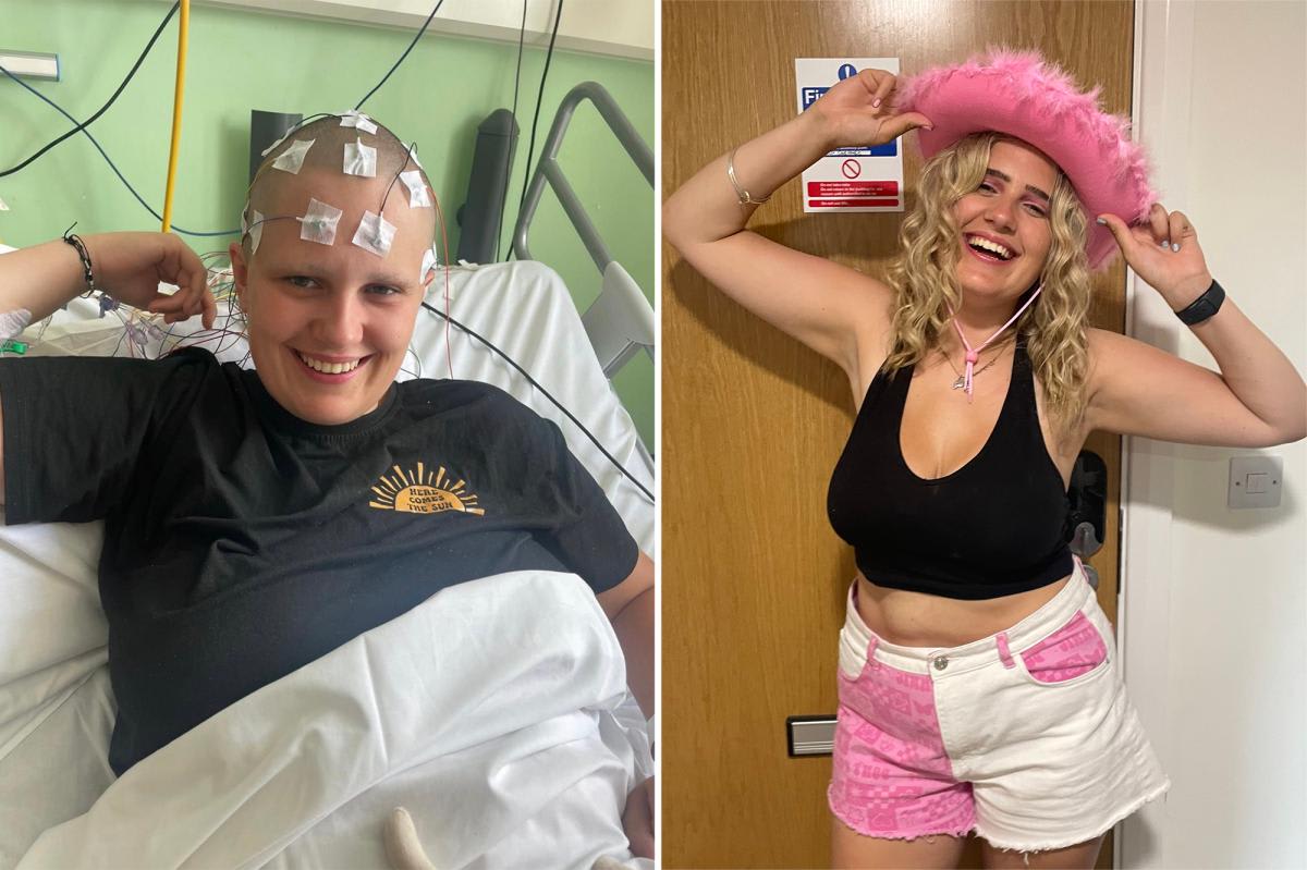 Young woman Phoebe Tesoriere smiling in hospital after receiving correct diagnosis for rare genetic condition