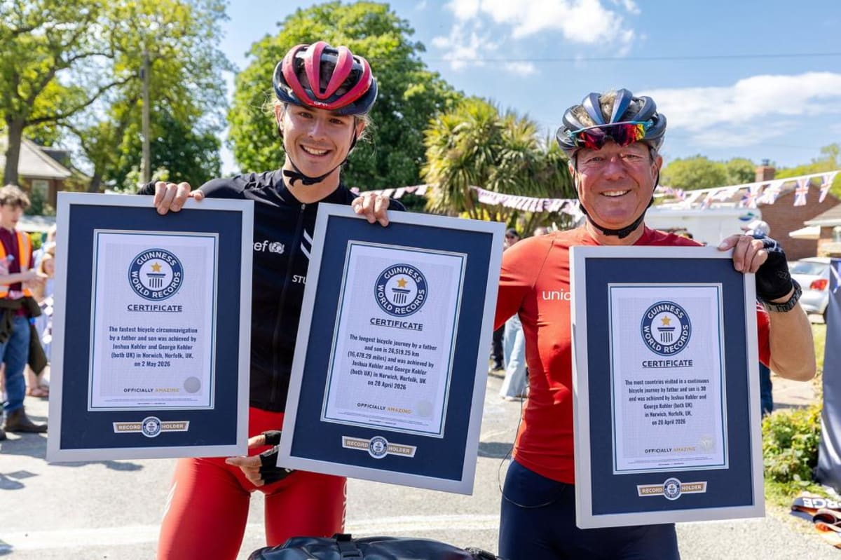 Father and Son Bike 18,000 Miles, Break 3 World Records - Image 2