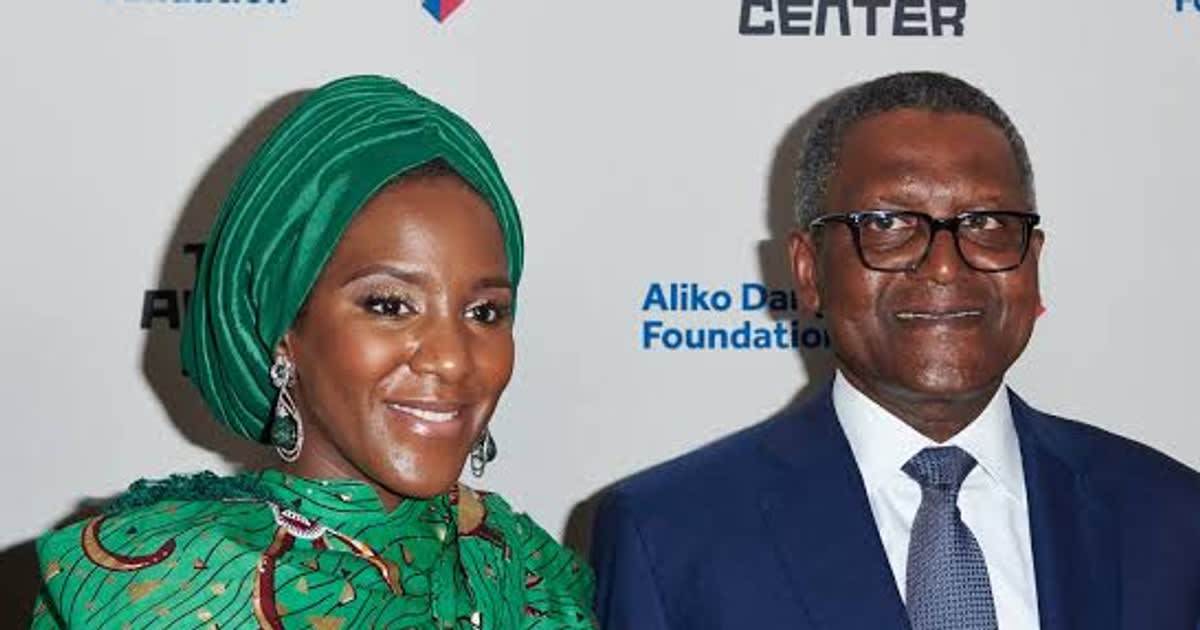Aliko Dangote in business attire, Africa's richest man announcing historic charitable pledge