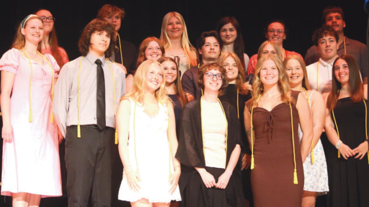 Salem High School students receiving awards and scholarships at annual ceremony