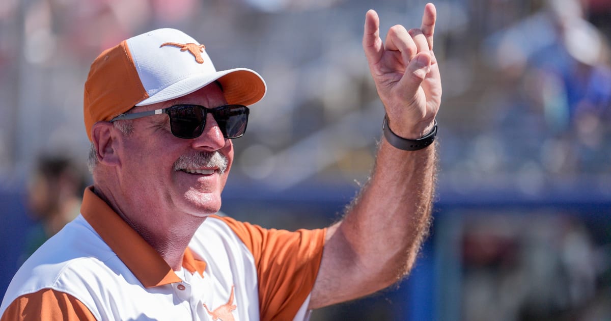 Texas Longhorns softball team celebrates their second consecutive national championship victory in Oklahoma City