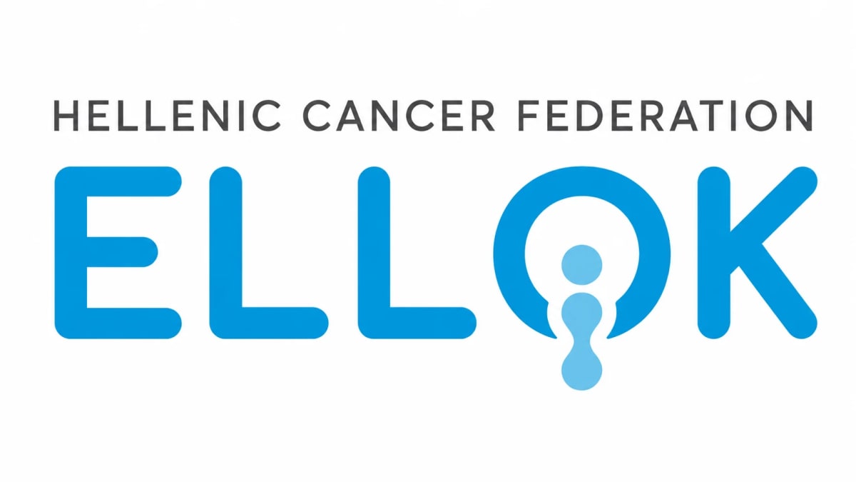 Greek flag with cancer awareness ribbon symbolizing new survivor protection law