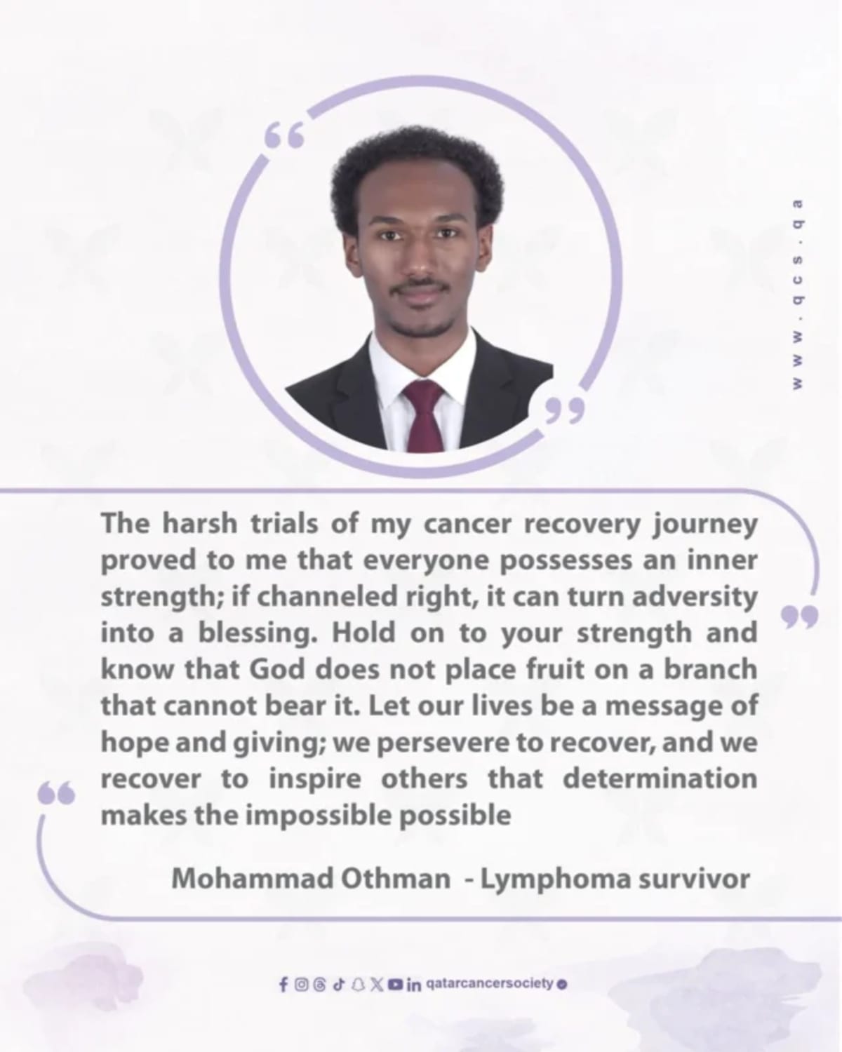 Lymphoma Survivor Mohamed Othman Inspires Hope in Qatar - Image 2