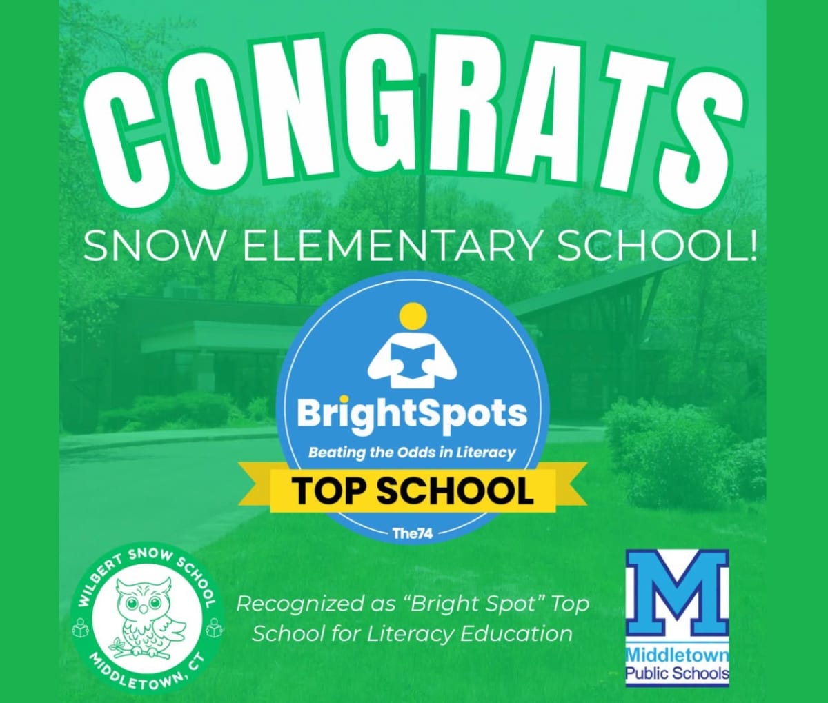 Middletown School Named National Literacy Bright Spot