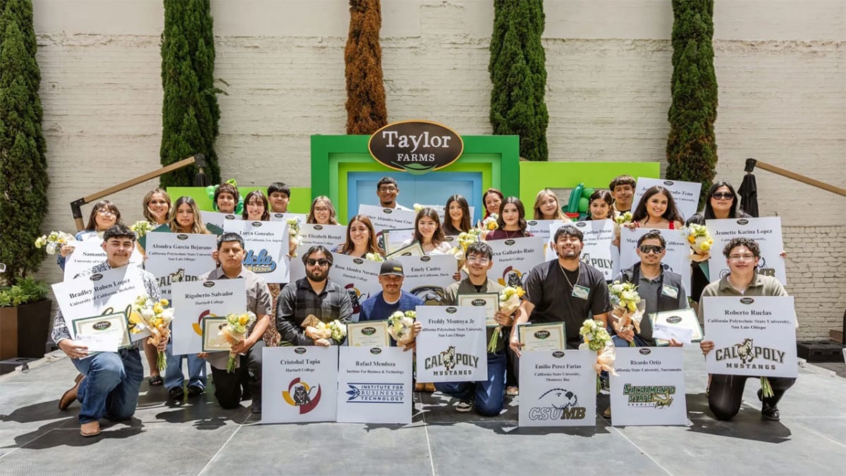 Taylor Farms Awards $575K in Scholarships to 32 Students