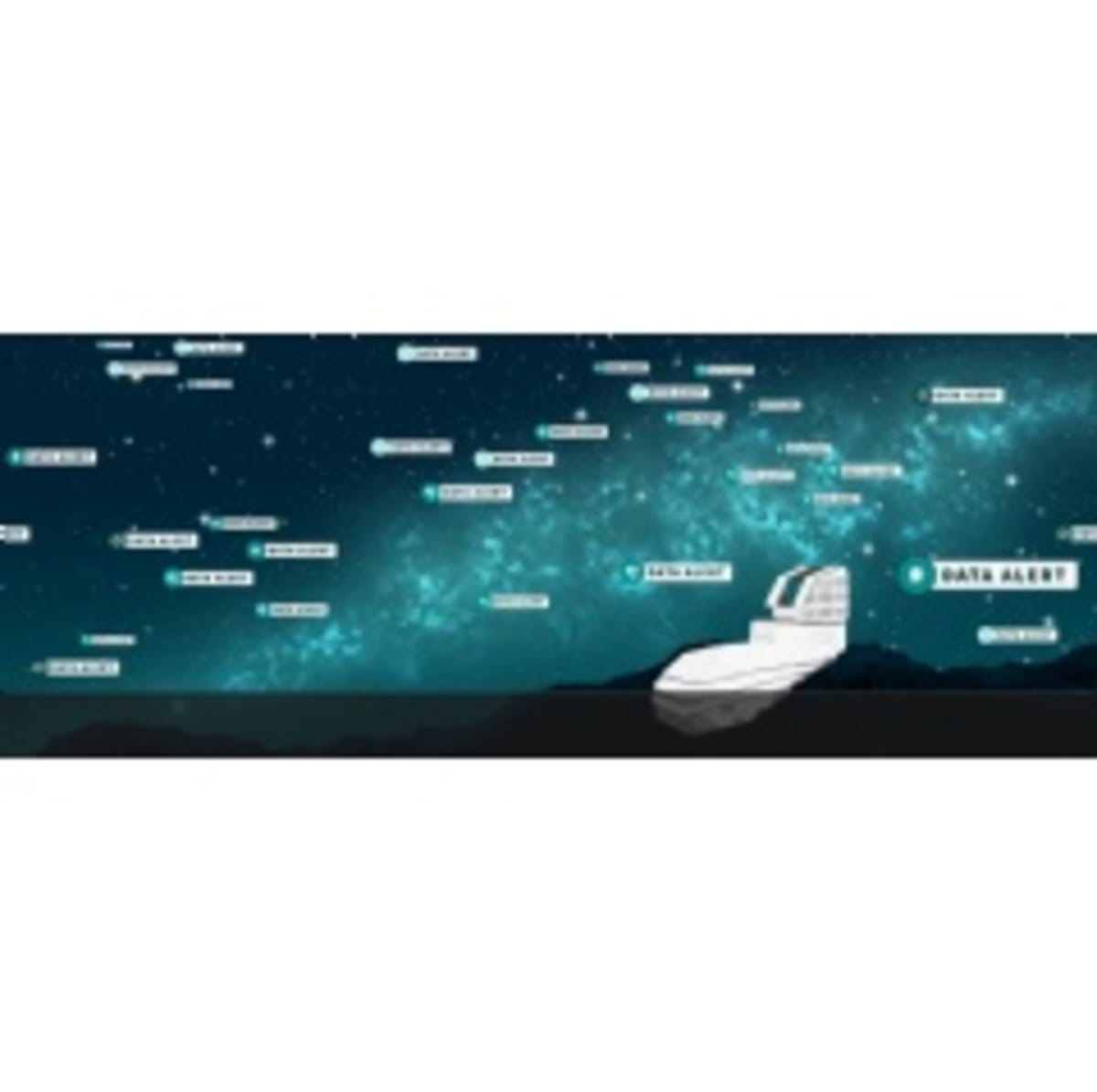 Massive dome of Rubin Observatory telescope under starry night sky in Chilean mountains