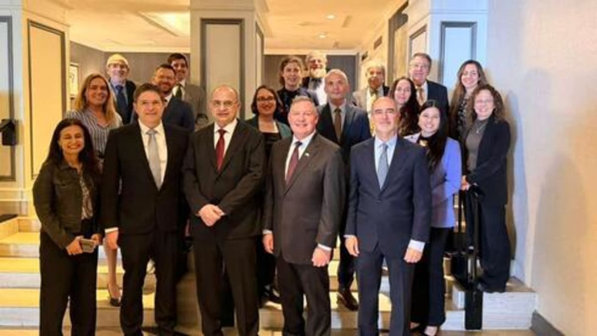 American and Israeli technology company representatives collaborating on joint innovation projects for healthcare and agriculture