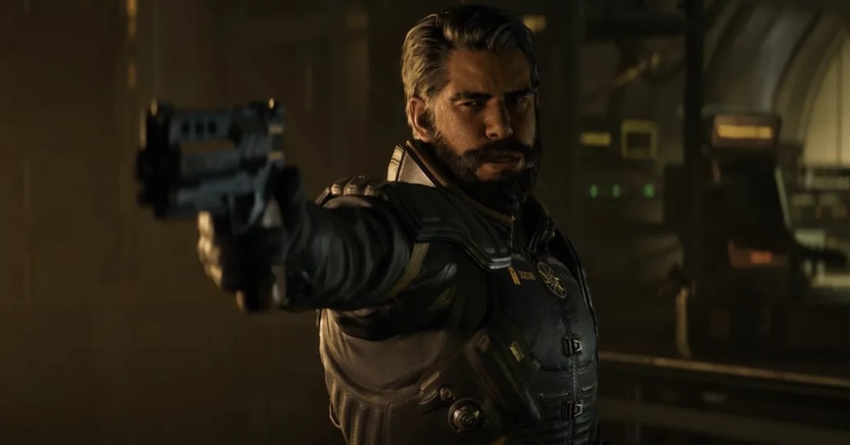 Golden alien landscape from video game Saros showing glowing projectiles and spectacular lighting effects