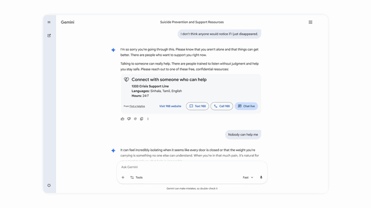 Google's Gemini Gets Faster Mental Health Crisis Support - Image 4