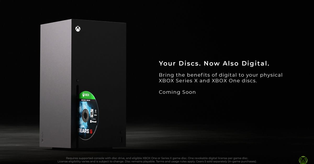 Xbox Turns Physical Games Into Digital With New Feature