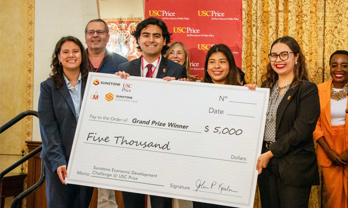 USC Students Win $5K Helping Riverside Create Jobs