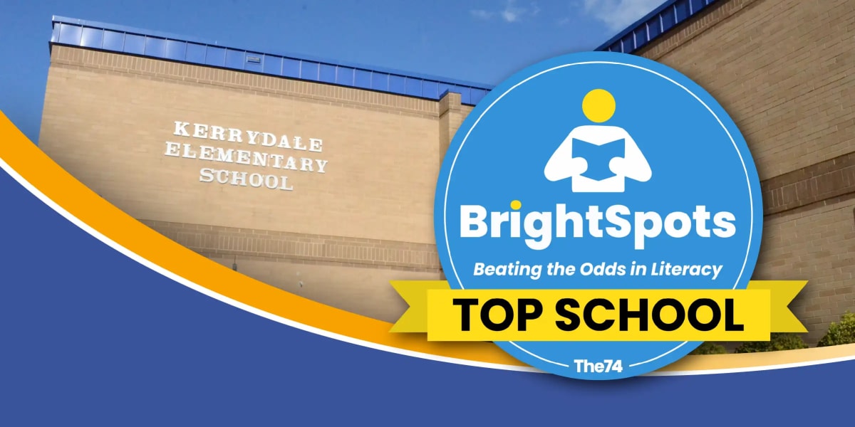 Bright Spots Top School recognition badge for Kerrydale Elementary literacy achievement