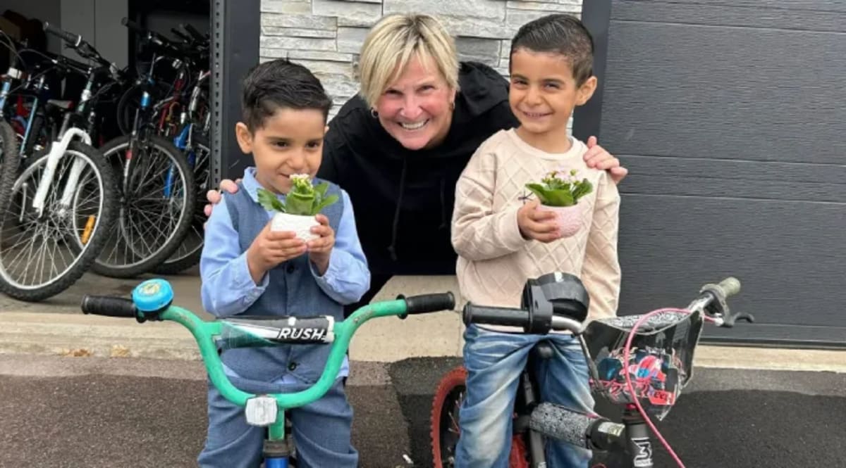 Canadian Woman Gives 400+ Free Bikes to Kids Each Year