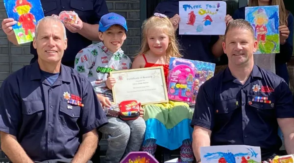 Firefighters Save Girl's Hand After Playground Accident