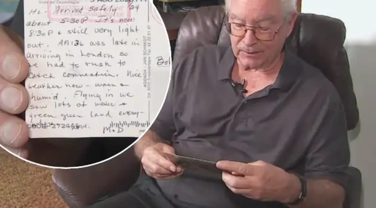 Postcard From Parents Arrives 26 Years After They Mailed It