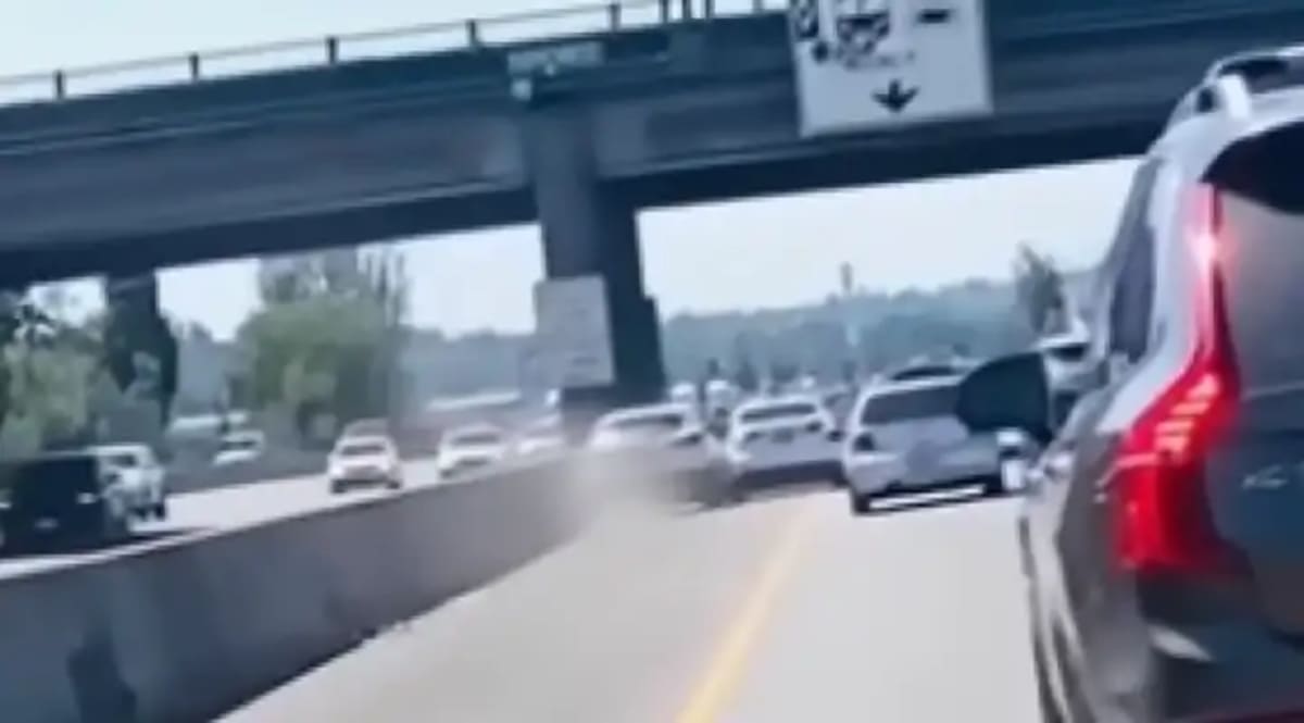 Driver Stops Runaway SUV With His Car, Saves Mom and Child
