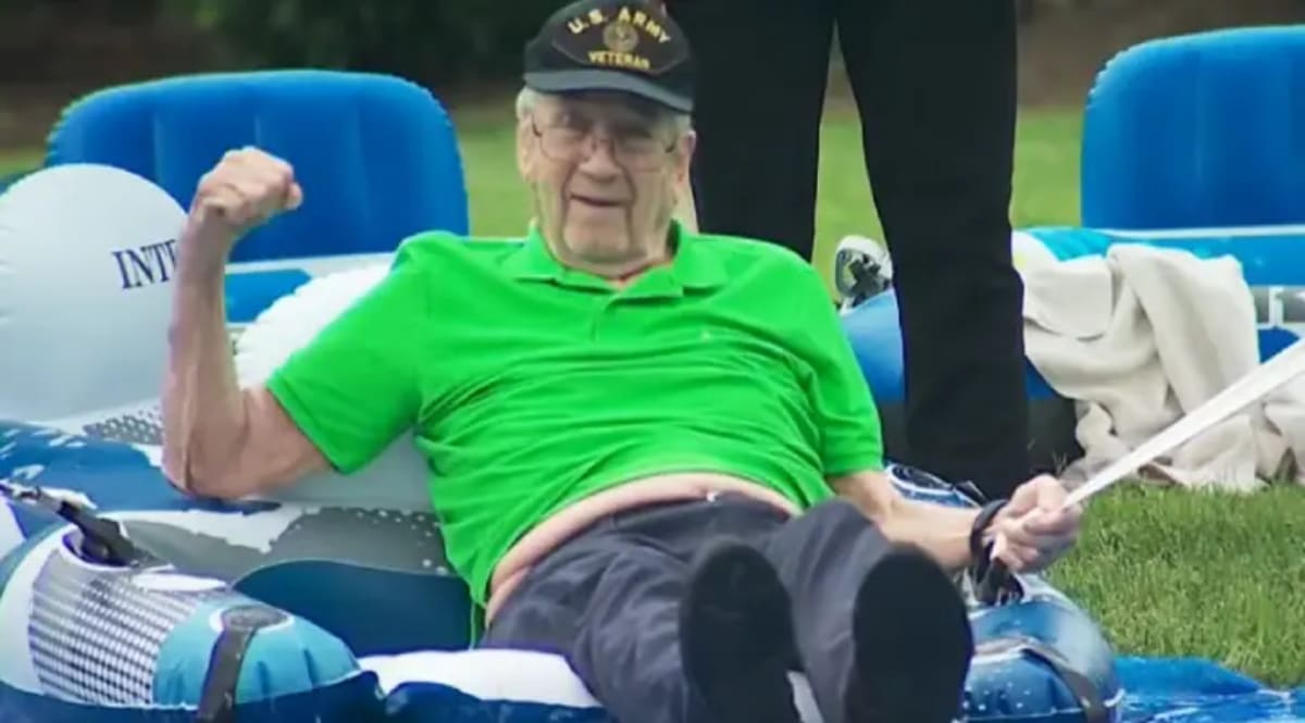 Tennessee Seniors Trade Walkers for Inner Tubes at Slip 'N Slide