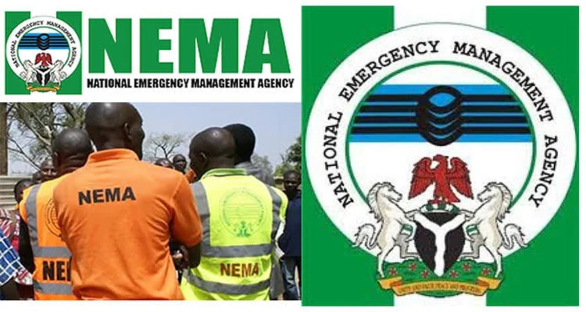 Emergency management officials training community members on flood preparedness in Benue State Nigeria