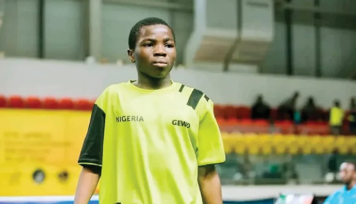 Young table tennis players competing in indoor tournament at Lagos sports facility