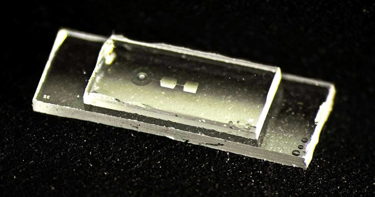 Microscopic quantum chip with tiny mechanical resonators vibrating to store quantum information
