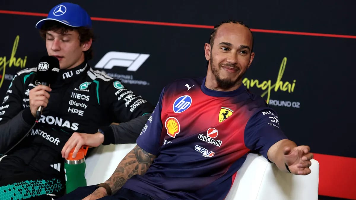 Hamilton Celebrates Antonelli's First F1 Win in China - Image 2