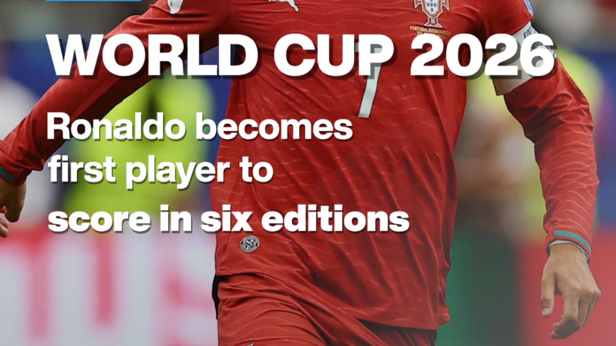 Ronaldo Scores in 6th World Cup at Age 41