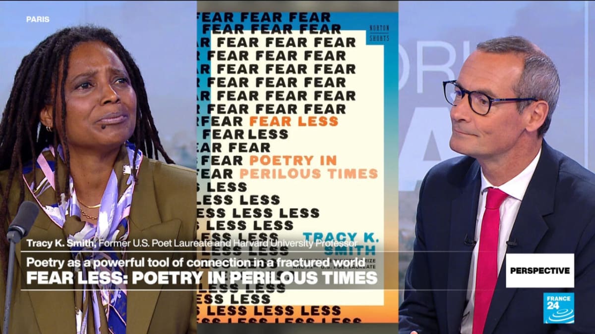 Tracy K. Smith speaking about poetry and managing fear during Paris book discussion