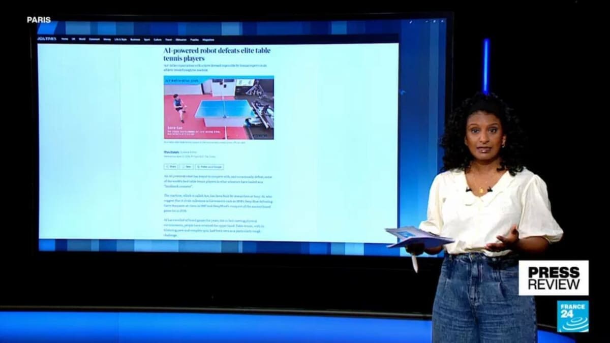 Sony's AI Robot Beats World's Best Table Tennis Players