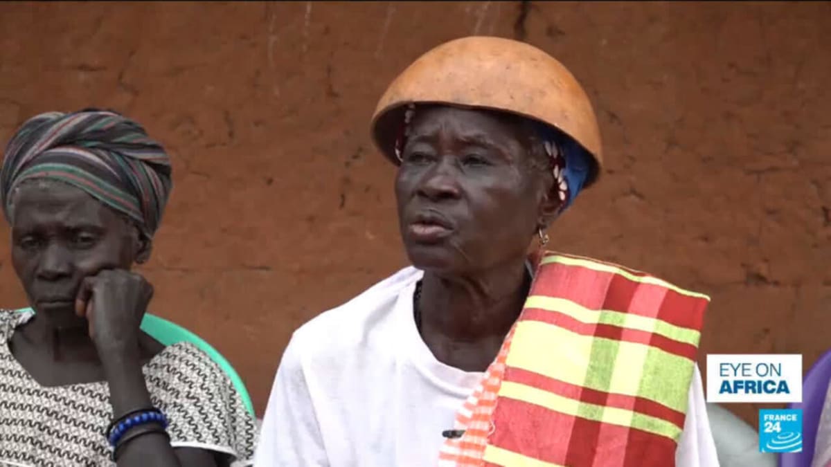 Aerial view of lush green islands in the Bijagos Archipelago surrounded by blue ocean waters