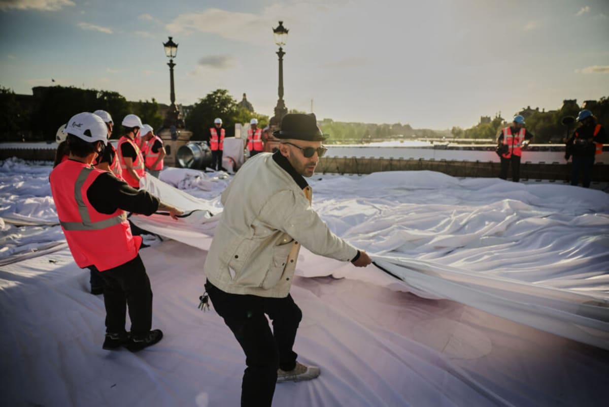 Artist JR Wraps Paris Bridge in Giant Inflatable Cave - Image 3